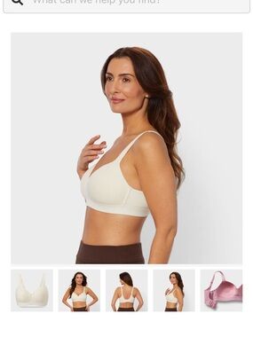 Duluth Trading Co Cream Wireless Dang Soft Rib TeeLUXE Bra